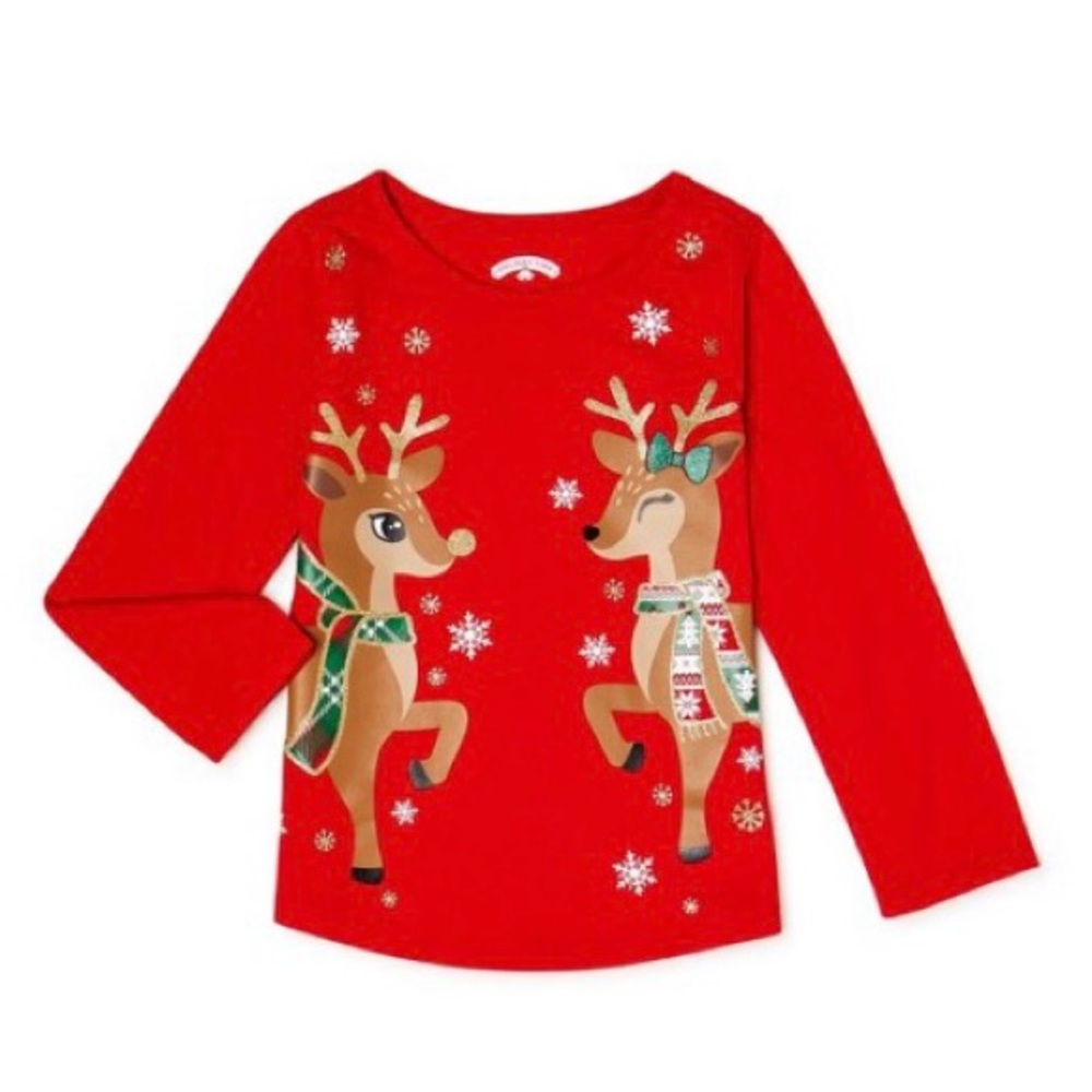 NWOT Holiday Time Girls Holiday T-Shirt